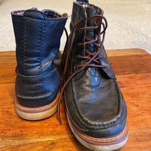 COPY - Toms Black Leather Ankle Boots